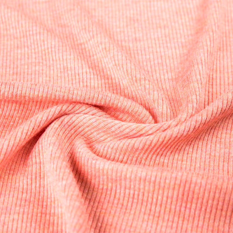 2x2 Rayon Stretch värjätty lanka Rib Knit Kangas